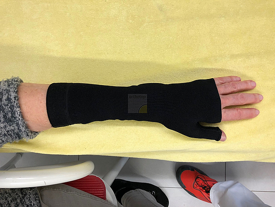 Kompressions - Handschuh, Draufsicht  