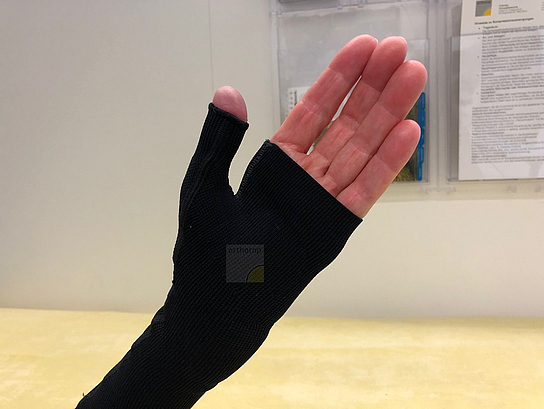 Kompressions - Handschuh, Detail  
